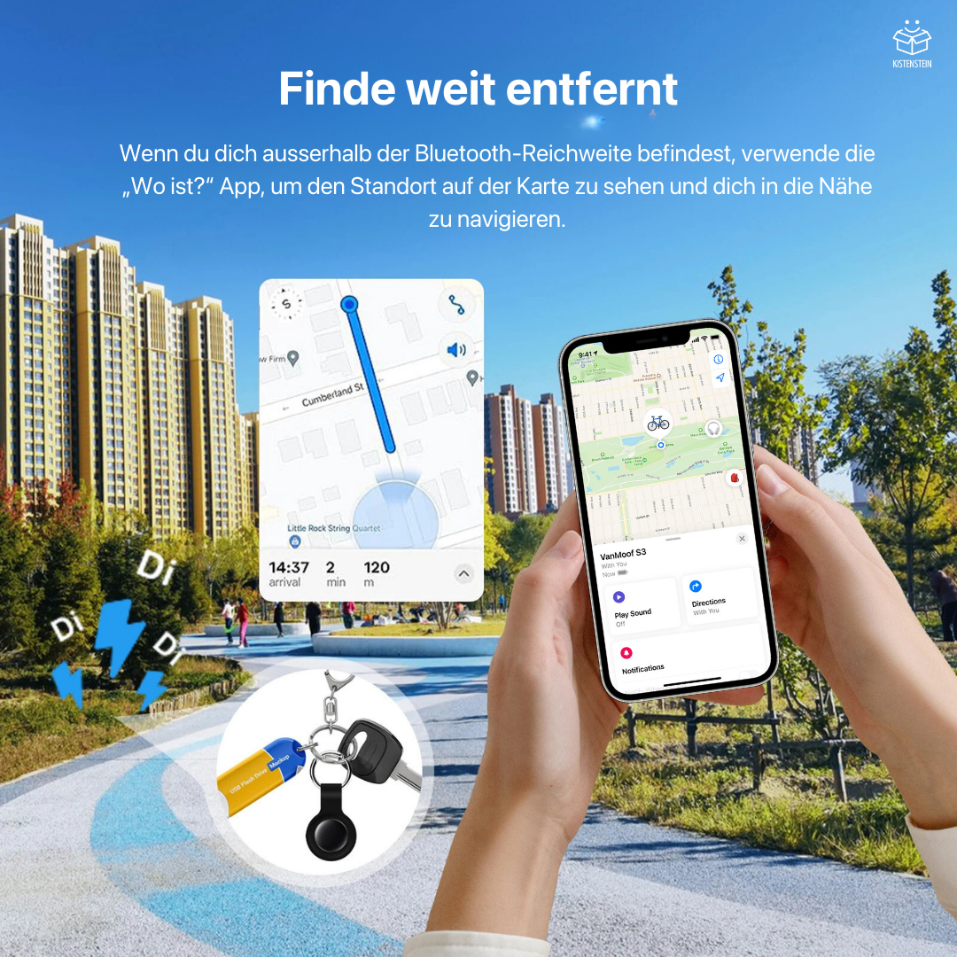 SafeChip - Bluetooth GPS mit Schlüsselanhänger