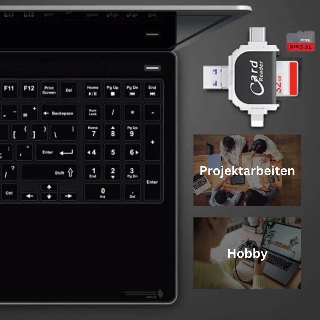 4 in 1 CardReader™ - Medien innerhalb Sekunden übertragen!