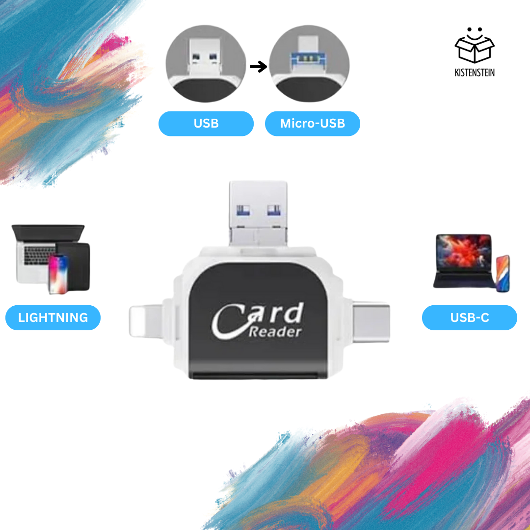 4 in 1 CardReader™ - Medien innerhalb Sekunden übertragen!