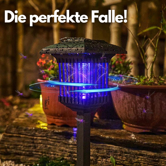 2 in 1 Solar-Mückenfalle - (wasserdicht, LED, für Garten)