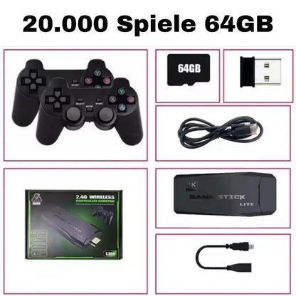 RetroStick™ - 64GB Stick mit 20'000 Games drauf inkl. 2 Controller