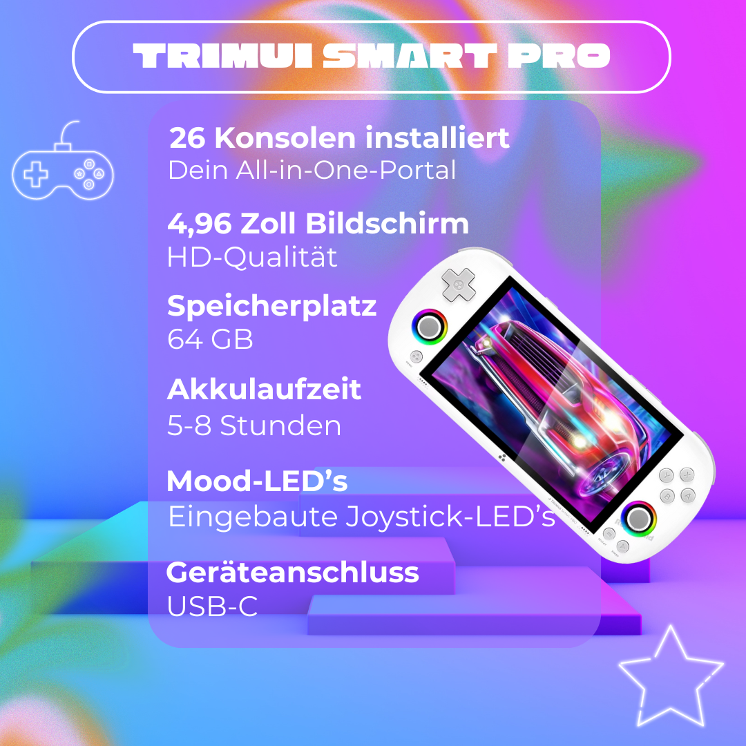 TRIMUI Smart Pro™ - Gaming - Konsole mit eingebauten OG Konsolen